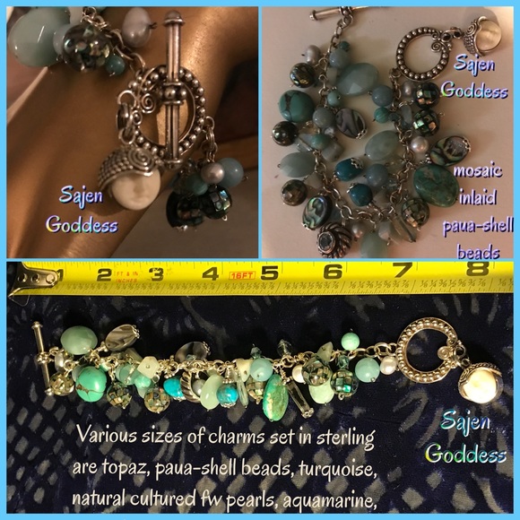 Sterling Sea-and-Sky Sajen-Goddess Charm Bracelet - Picture 6 of 8